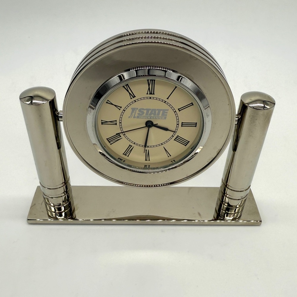 IState Truck Center Desk Adjustable Chrome Clock Building Customer Relationships